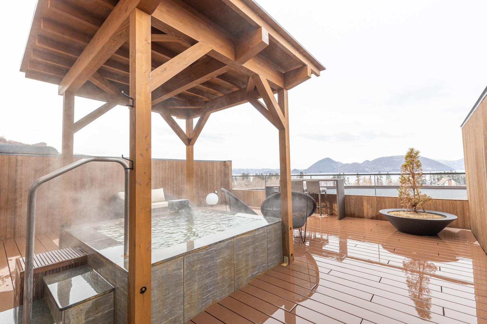 Lake Toya Tsuruga Resort Hikarinouta Toyako Exteriör bild