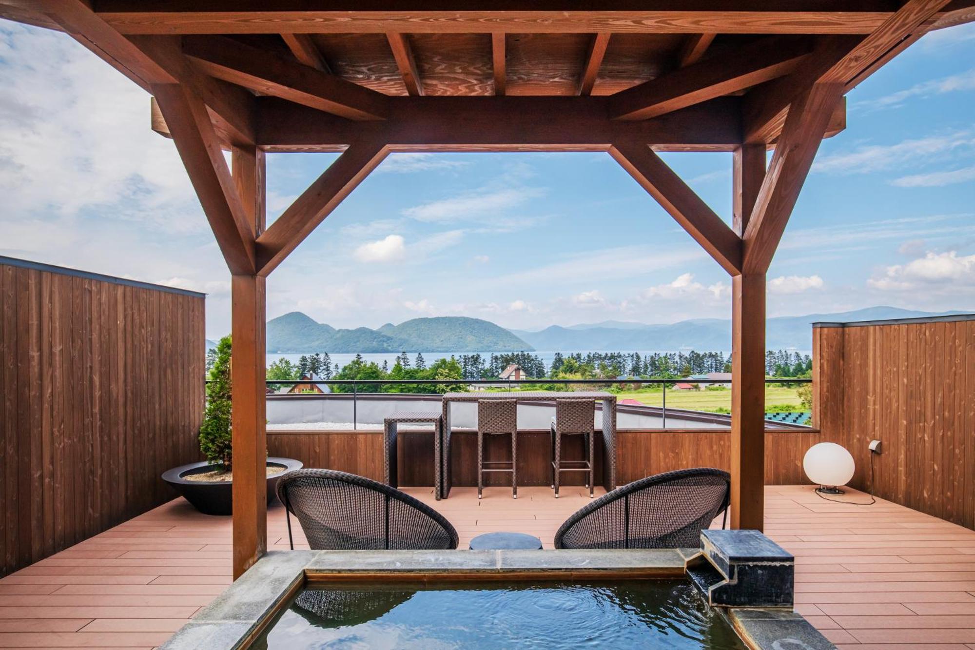 Lake Toya Tsuruga Resort Hikarinouta Toyako Exteriör bild