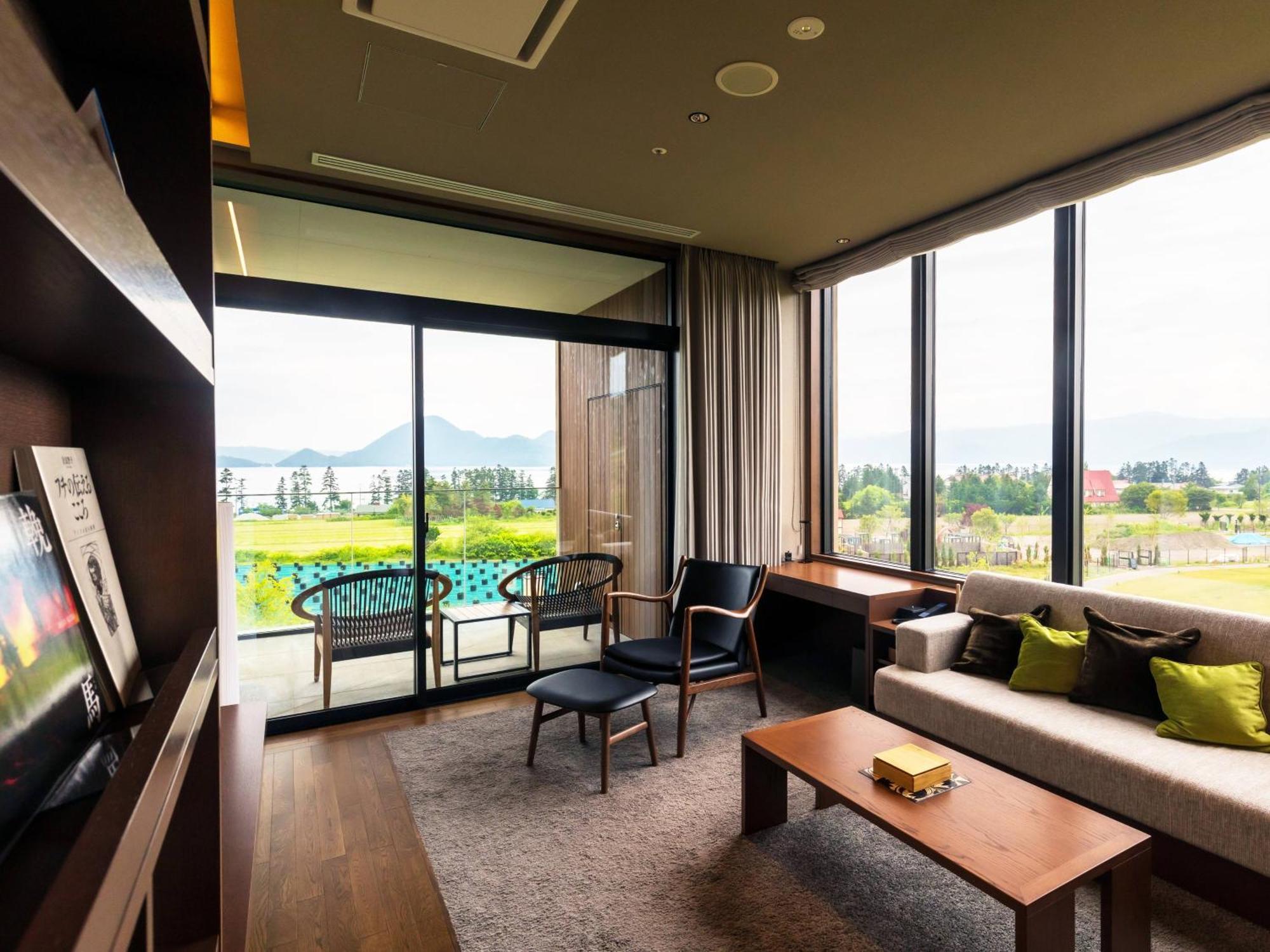 Lake Toya Tsuruga Resort Hikarinouta Toyako Rum bild